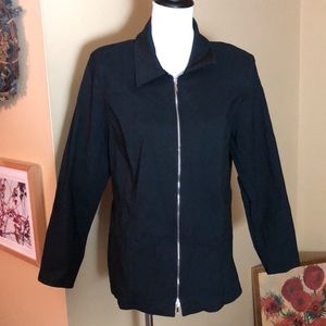 LANE BRYANT size 18/20 Full Zip Dual Silver Classic Black
Stretchy $119 NEW